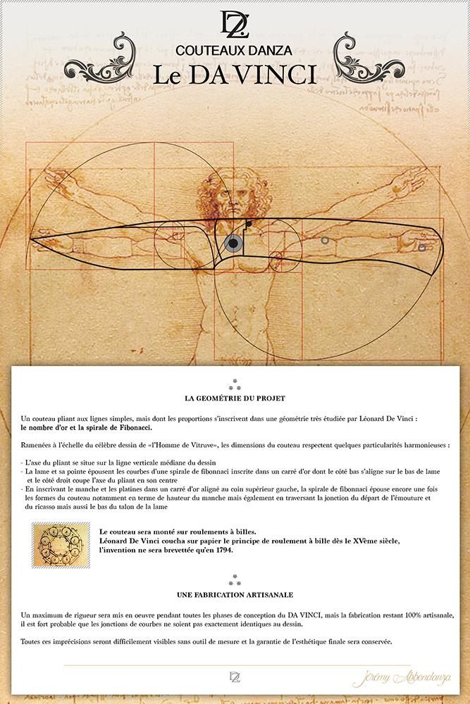 Couteaux Danza - Le Da Vinci
